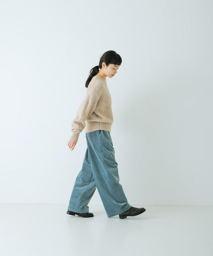 棉羊駝圓領針織衫