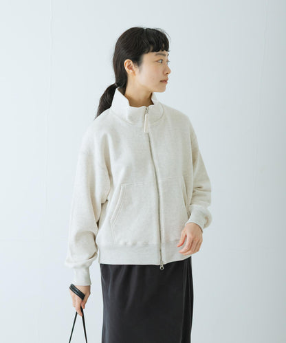 棉質立領拉鍊衛衣