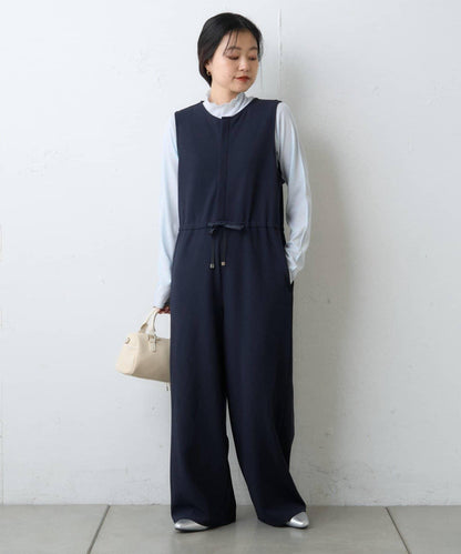 【場合】帶透視羅紋T恤連體褲