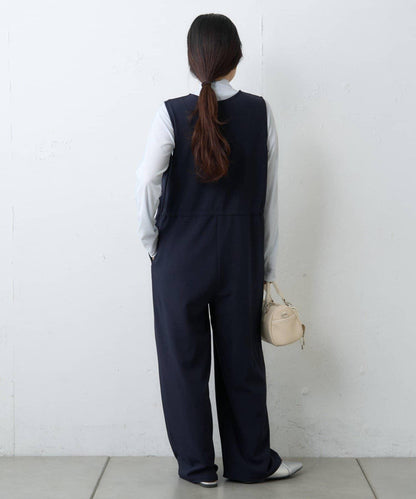 【場合】帶透視羅紋T恤連體褲