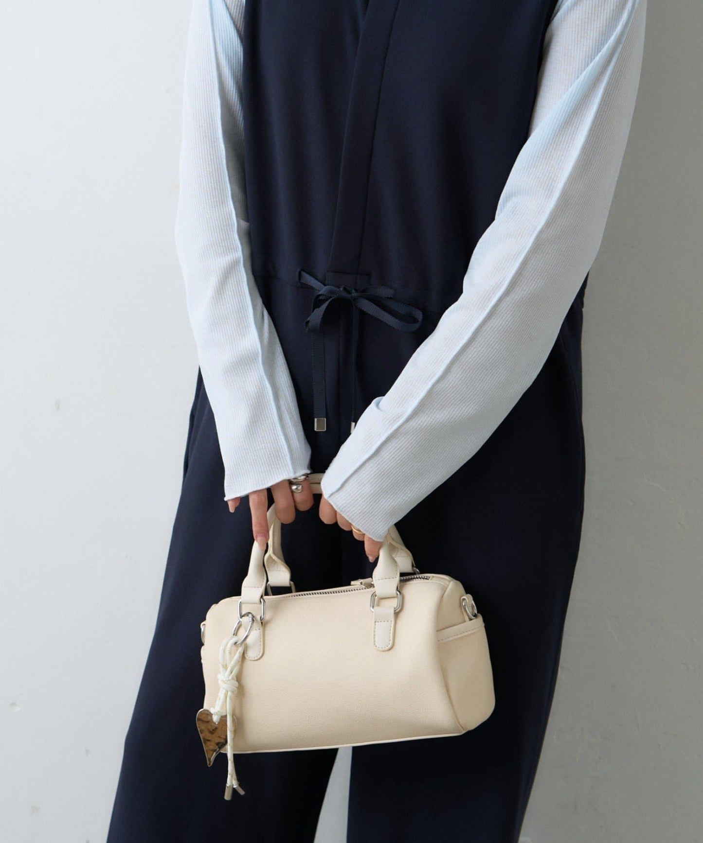 【場合】帶透視羅紋T恤連體褲