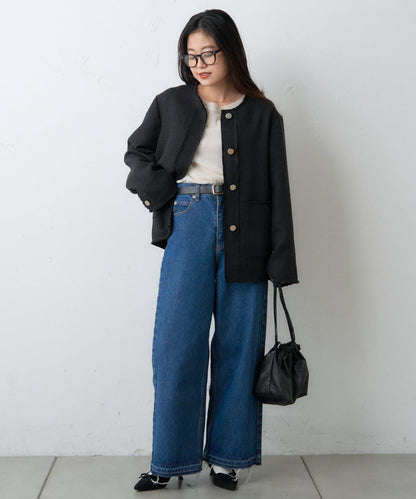 【willow】斜紋粗呢夾克