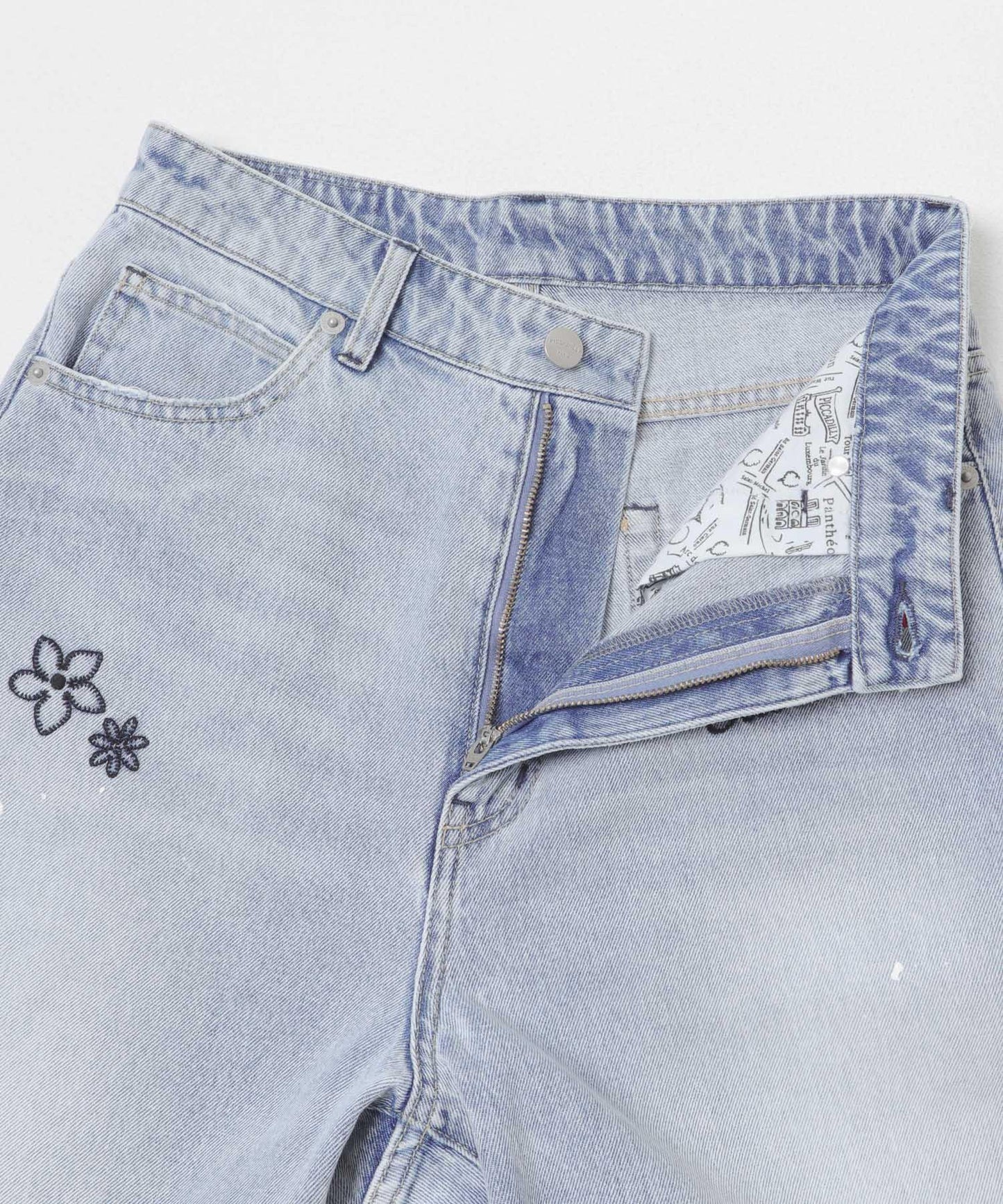 『聯名』PICCADILLY×URBAN RESEARCH 刺繡牛仔褲