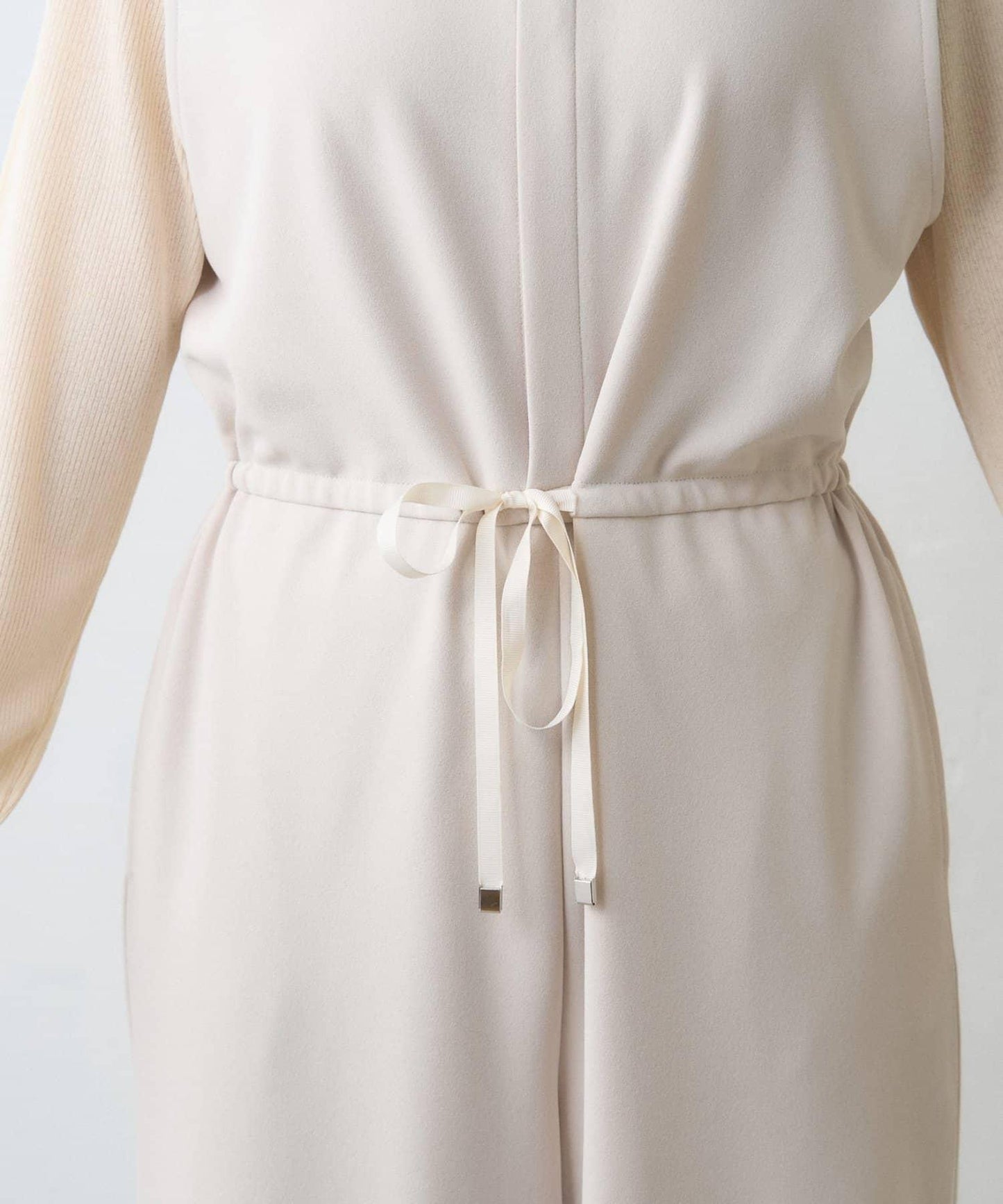 【場合】帶透視羅紋T恤連體褲