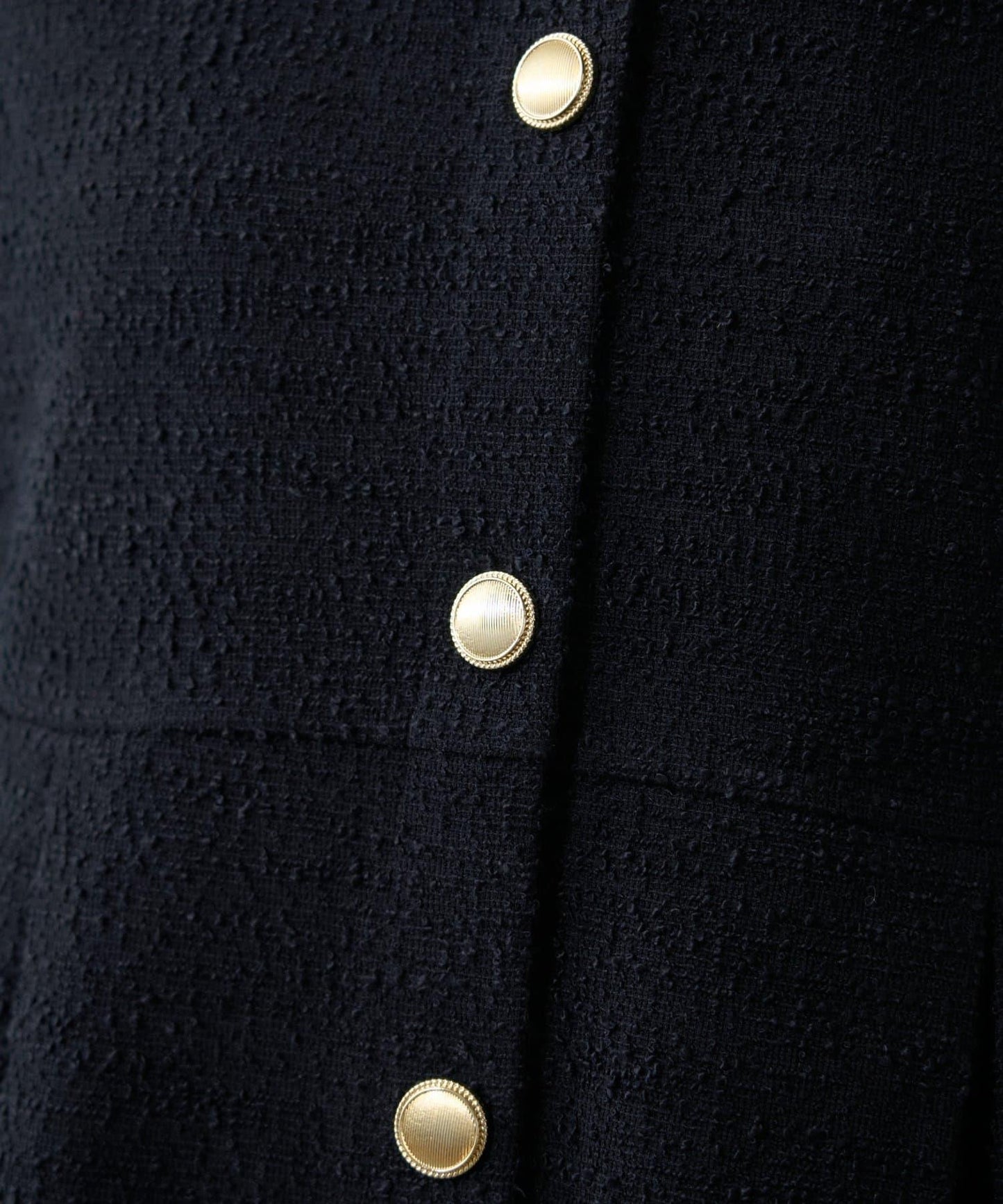 【場合】帶粗花呢馬甲拼接滾邊長褲