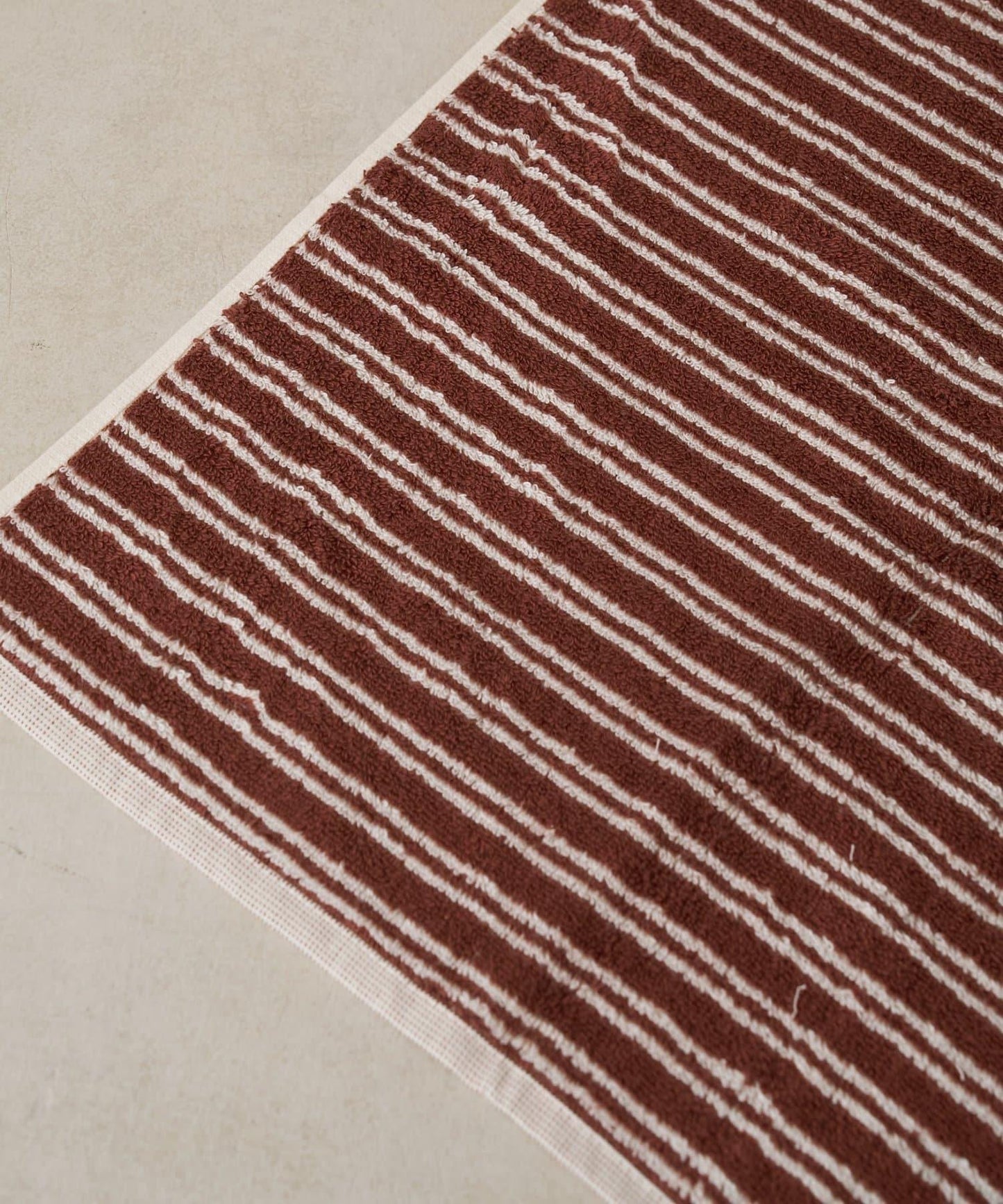 【GRANN グラン】FACE TOWEL 面巾 棕色條紋