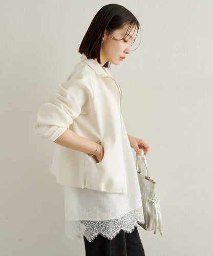 蕾絲吊帶長款上衣