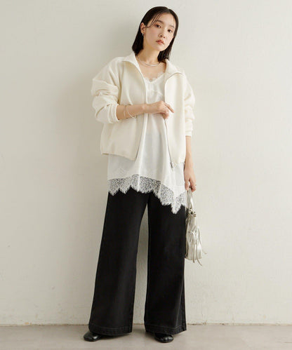 蕾絲吊帶長款上衣