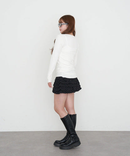 RAY CASSIN 亨利領疊穿風格 披裹設計 吊帶背心