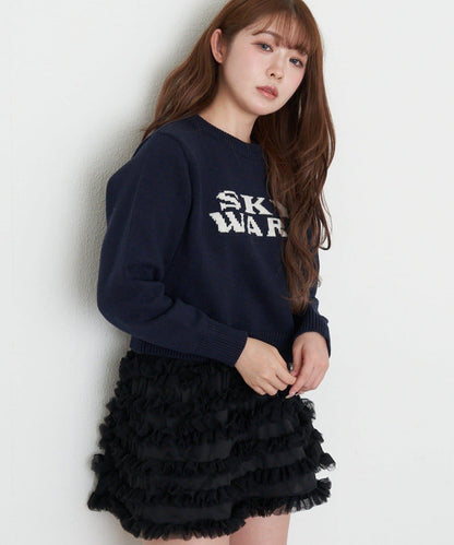 標誌合身針織上衣