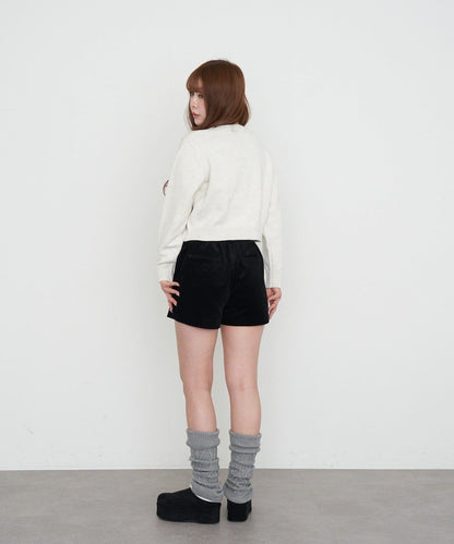 標誌合身針織上衣