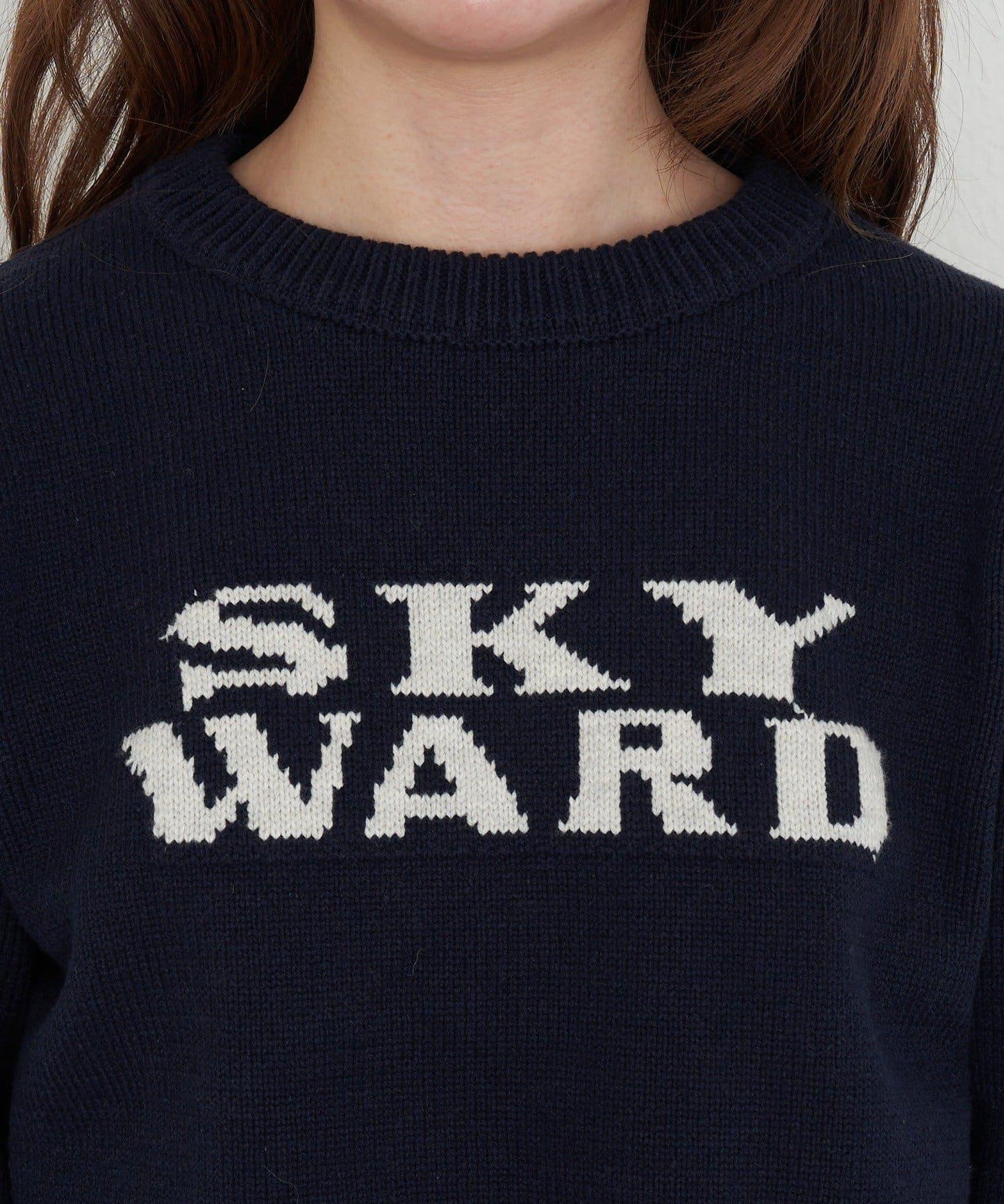 標誌合身針織上衣