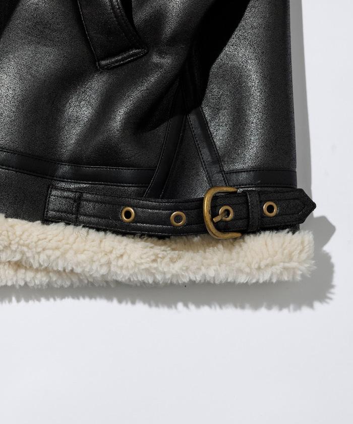 特別款 B-3 仿麂皮羊羔絨夾克