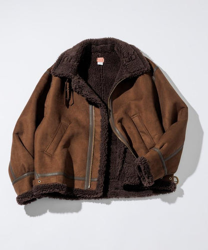 特別款 B-3 仿麂皮羊羔絨夾克