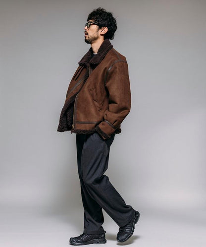 特別款 B-3 仿麂皮羊羔絨夾克