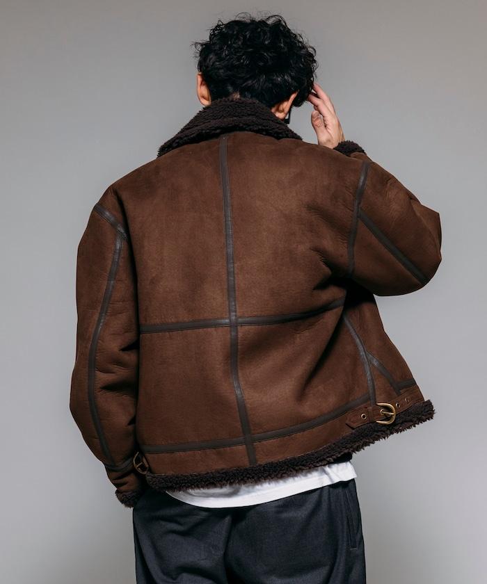 特別款 B-3 仿麂皮羊羔絨夾克