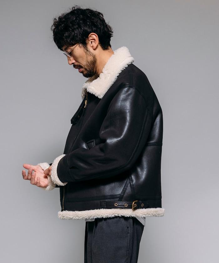 特別款 B-3 仿麂皮羊羔絨夾克