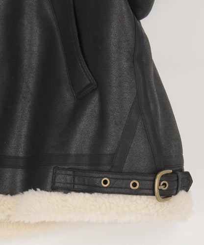 特別款 B-3 仿麂皮羊羔絨夾克