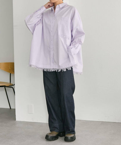 寬鬆流蘇襯衫【SUM1 STYLE】