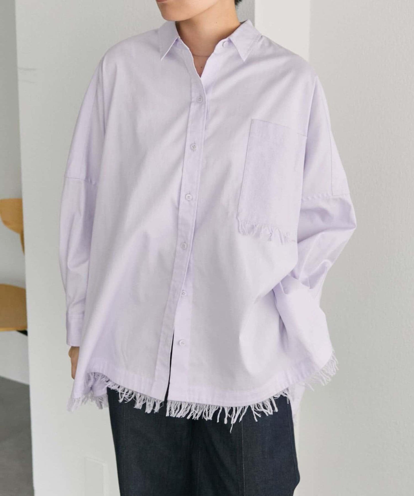 寬鬆流蘇襯衫【SUM1 STYLE】