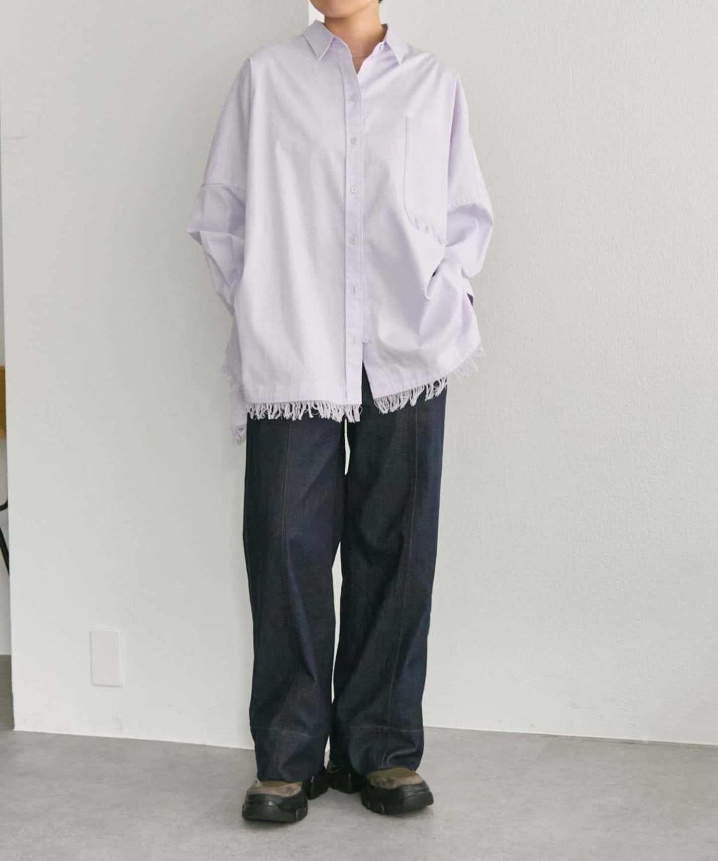 寬鬆流蘇襯衫【SUM1 STYLE】