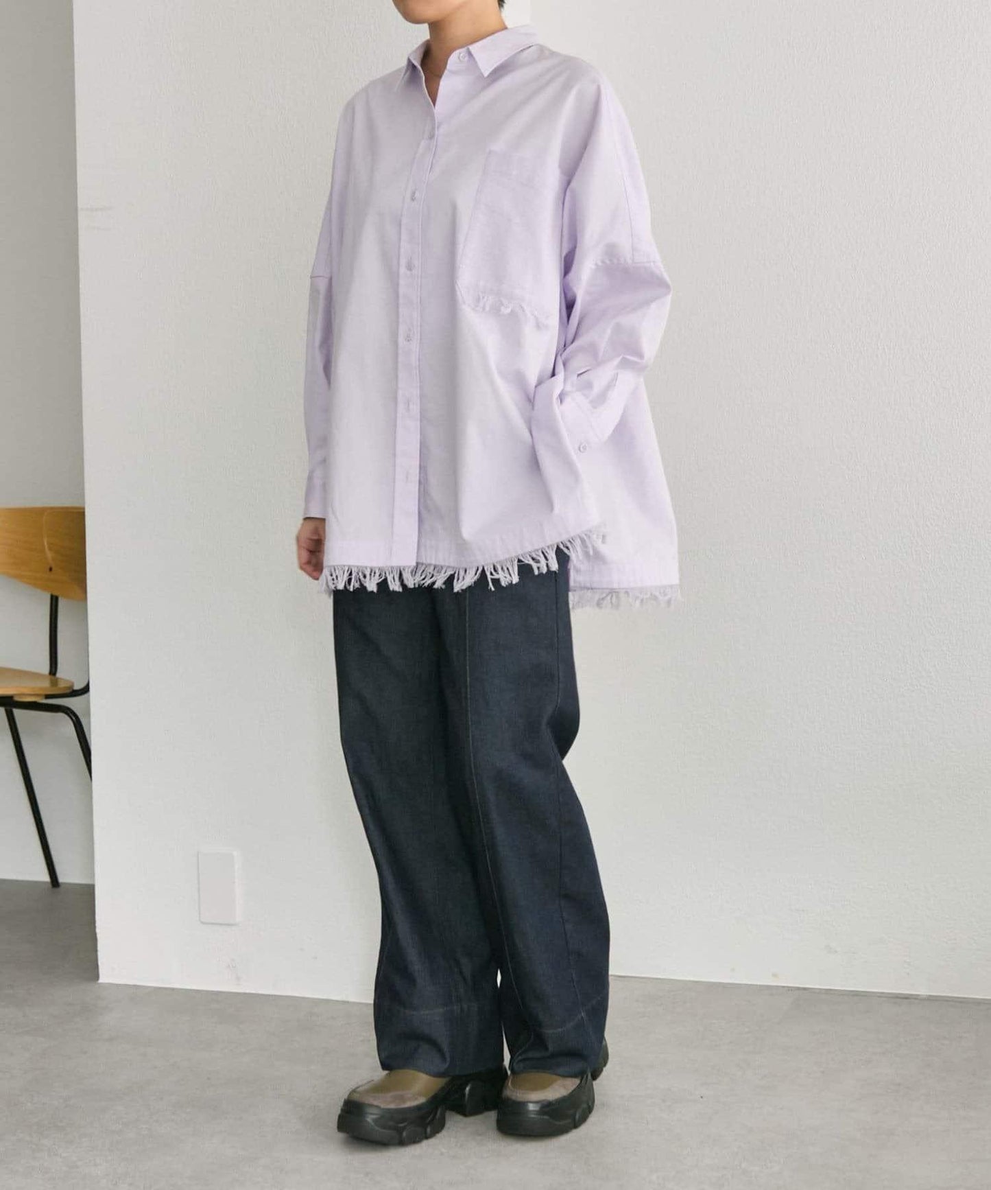 寬鬆流蘇襯衫【SUM1 STYLE】