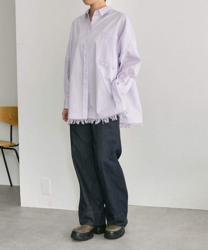 寬鬆流蘇襯衫【SUM1 STYLE】