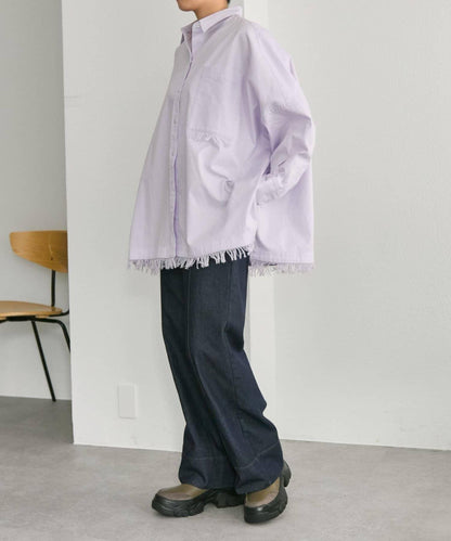 寬鬆流蘇襯衫【SUM1 STYLE】