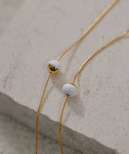 ear PAPILLONNER 黑白跳色長項鍊