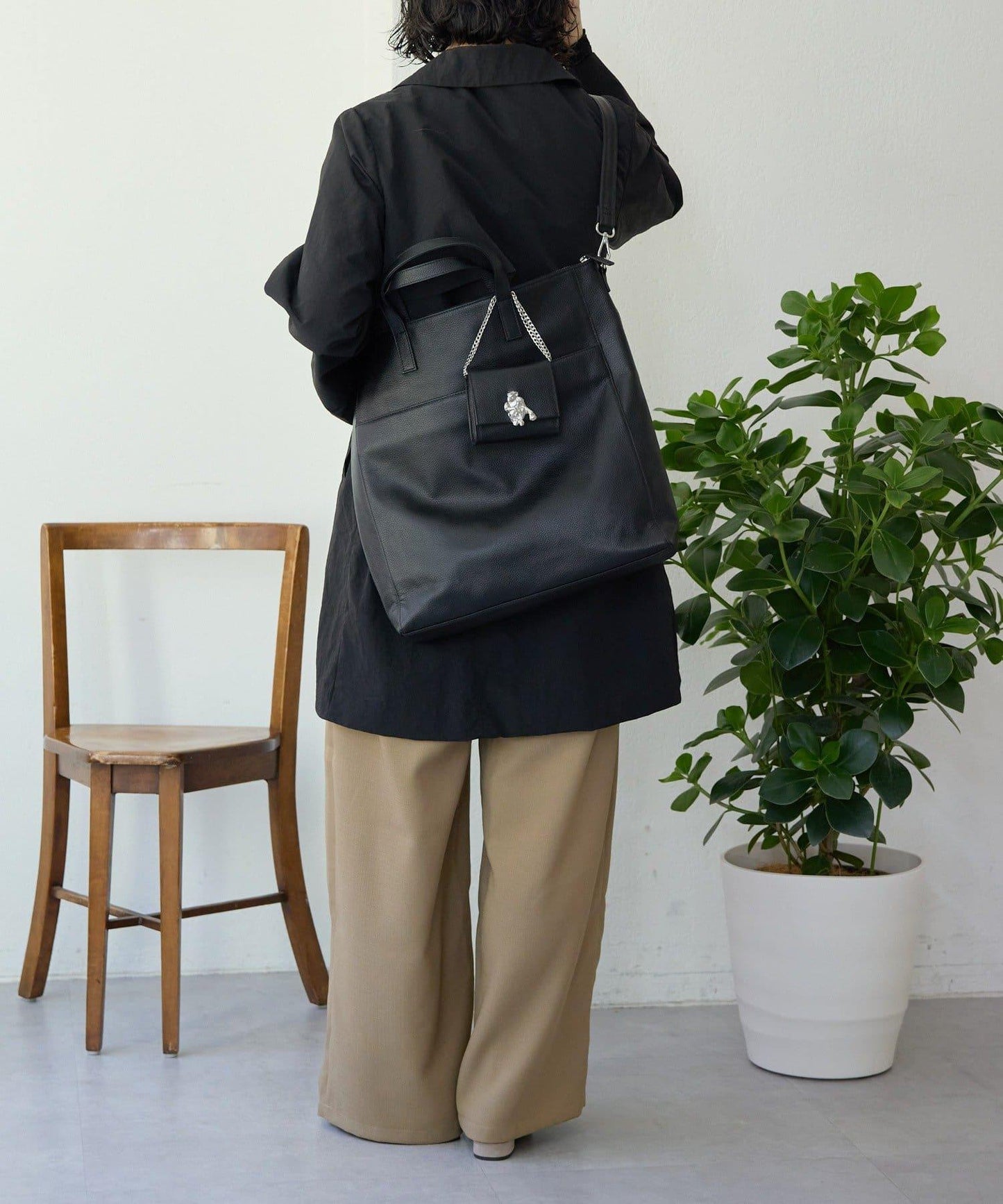 《本革》翻蓋微型單肩包