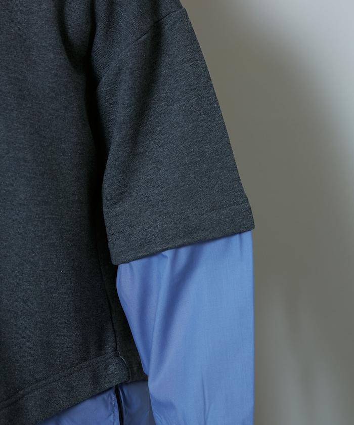 層疊風格襯衫式POLO上衣