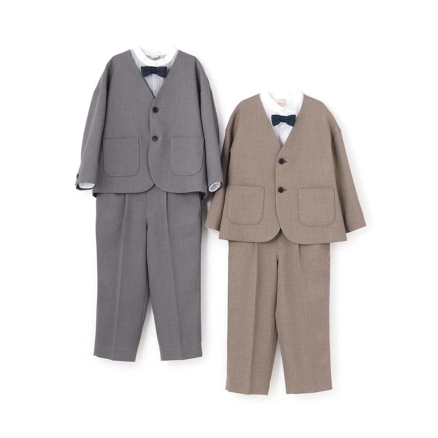 無領夾克+長褲套裝