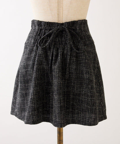 【premiumorder】粗花呢百褶裙