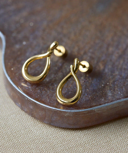 金屬過敏適用/不鏽鋼水滴耳環