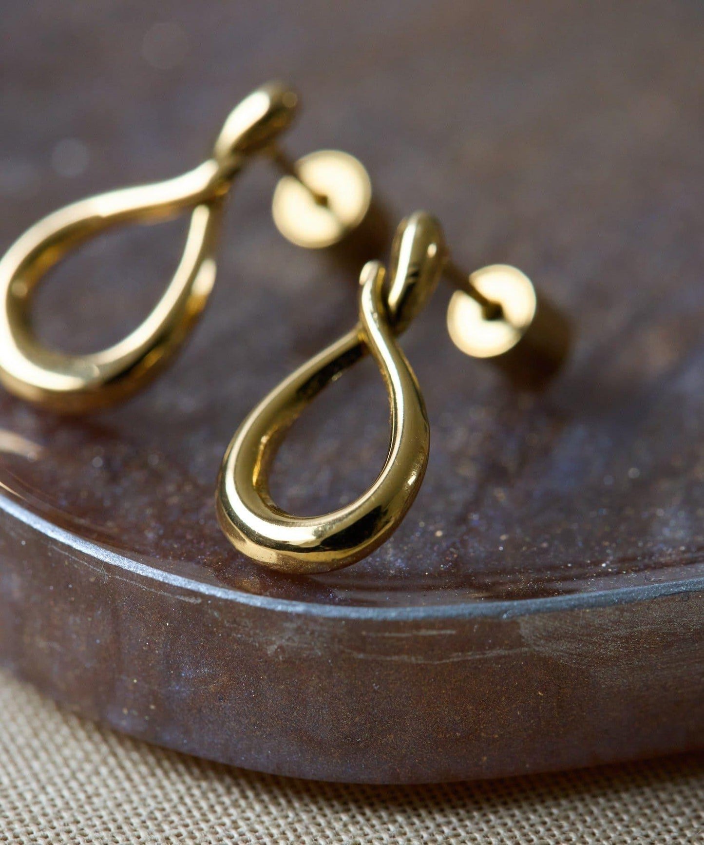 金屬過敏適用/不鏽鋼水滴耳環