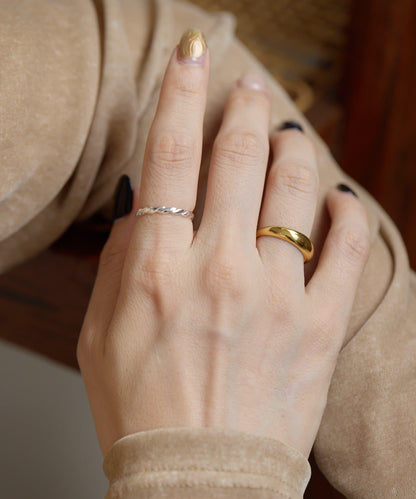 金屬過敏適用/不鏽鋼雙色套裝戒指