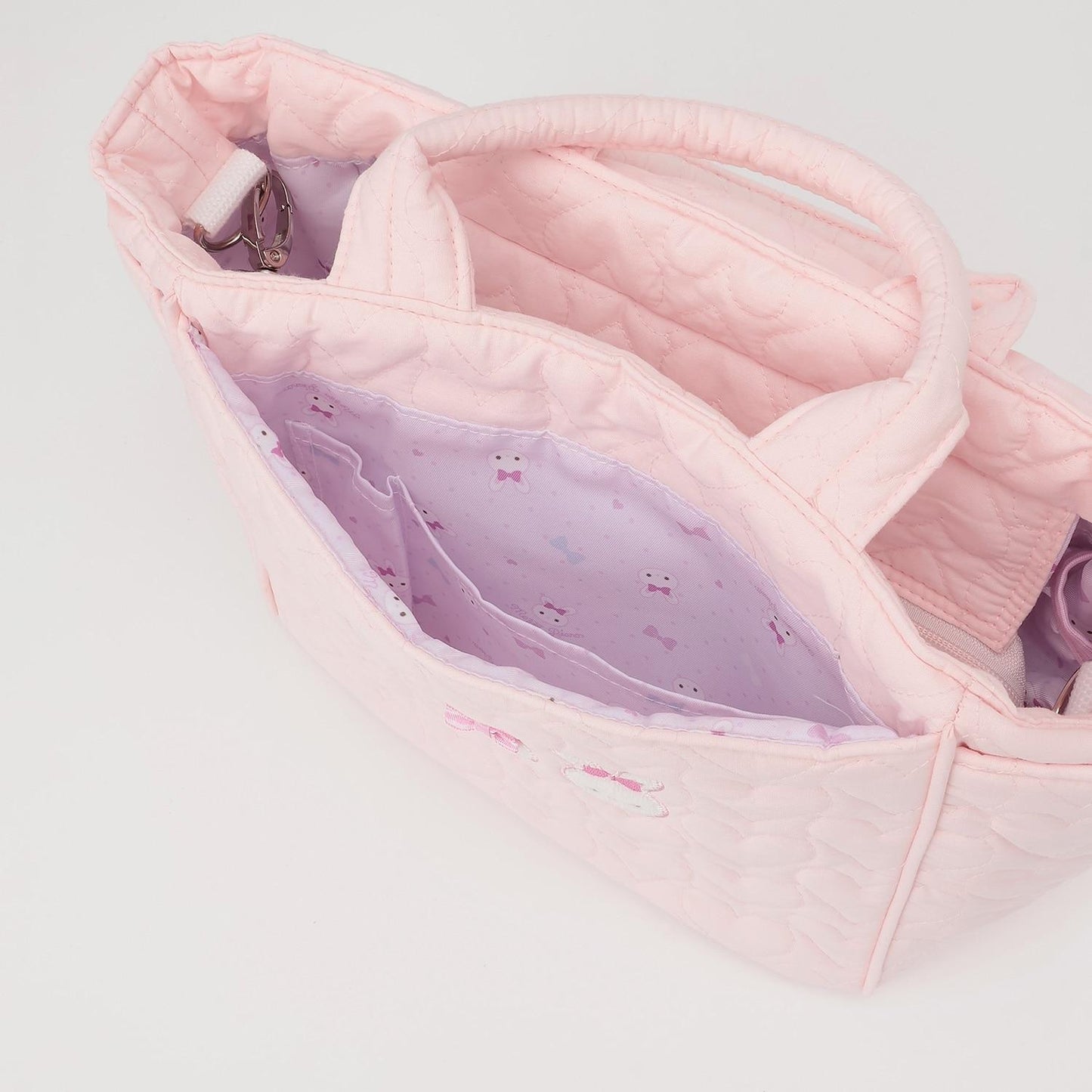 【メゾピアノママ】兔子貼布繡兩用托特包