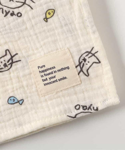 貓兔紗布毯