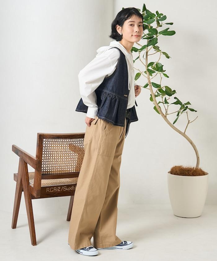 特別款荷葉邊2WAY吊帶上衣＜可搭配套裝＞