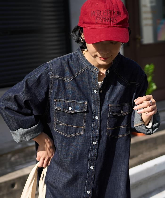 特別款牛仔襯衫連衣裙