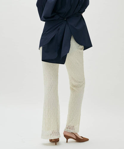 軟蕾絲拼接長褲