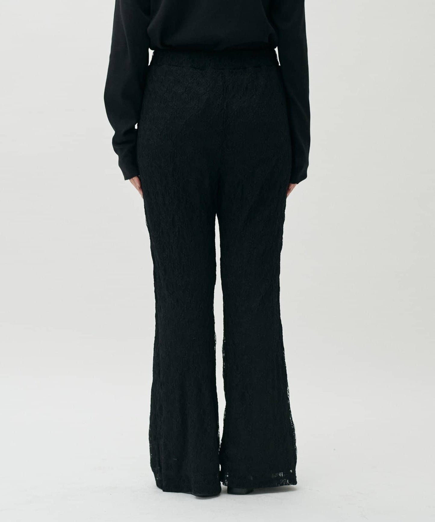 軟蕾絲拼接長褲