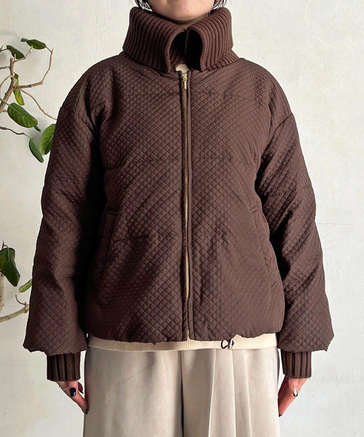 帶領壓花羽絨服