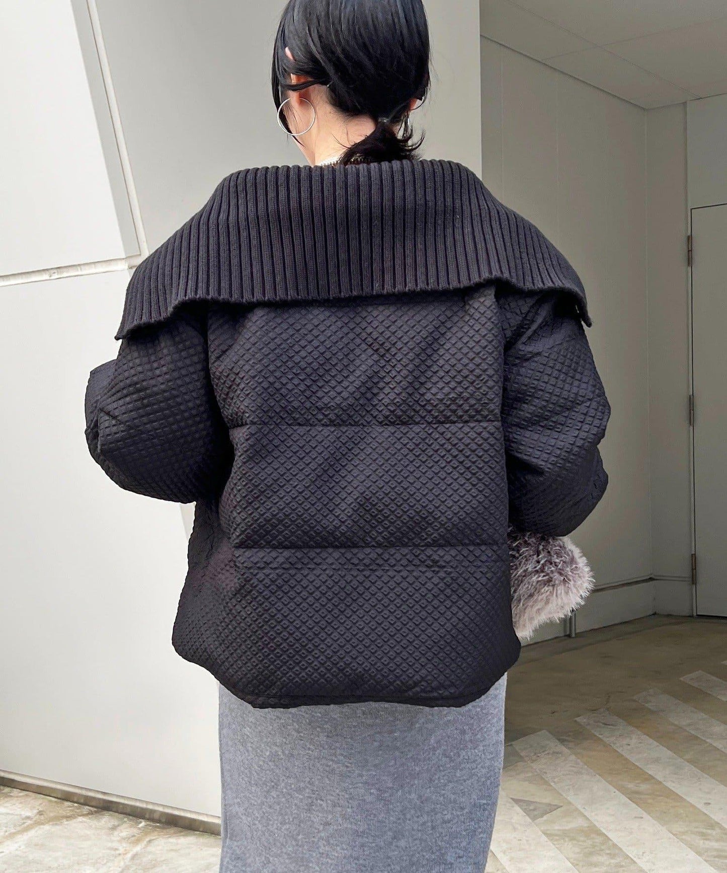 帶領壓花羽絨服