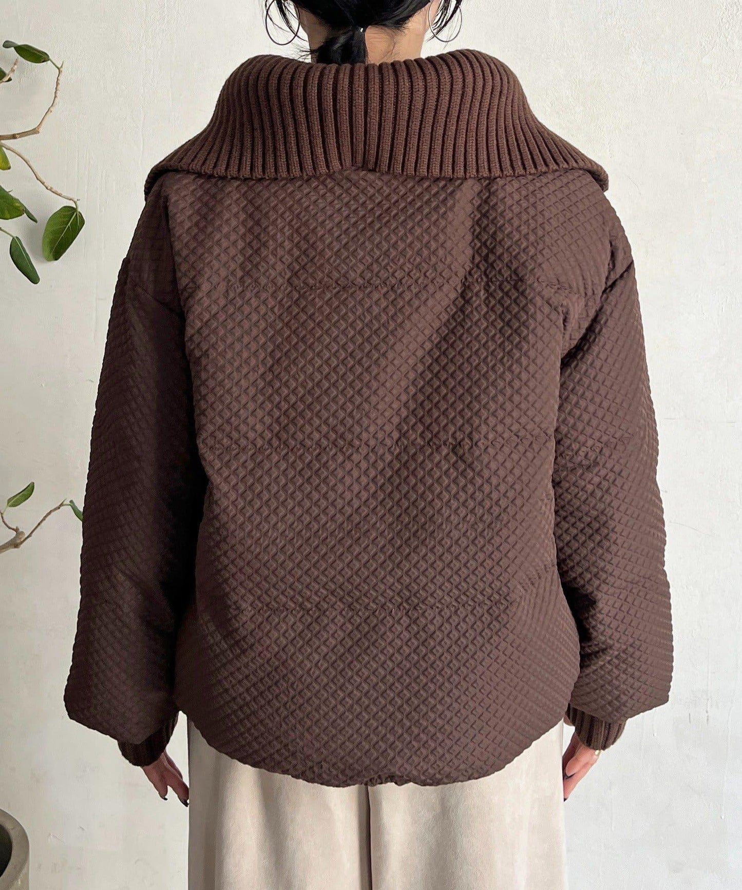 帶領壓花羽絨服
