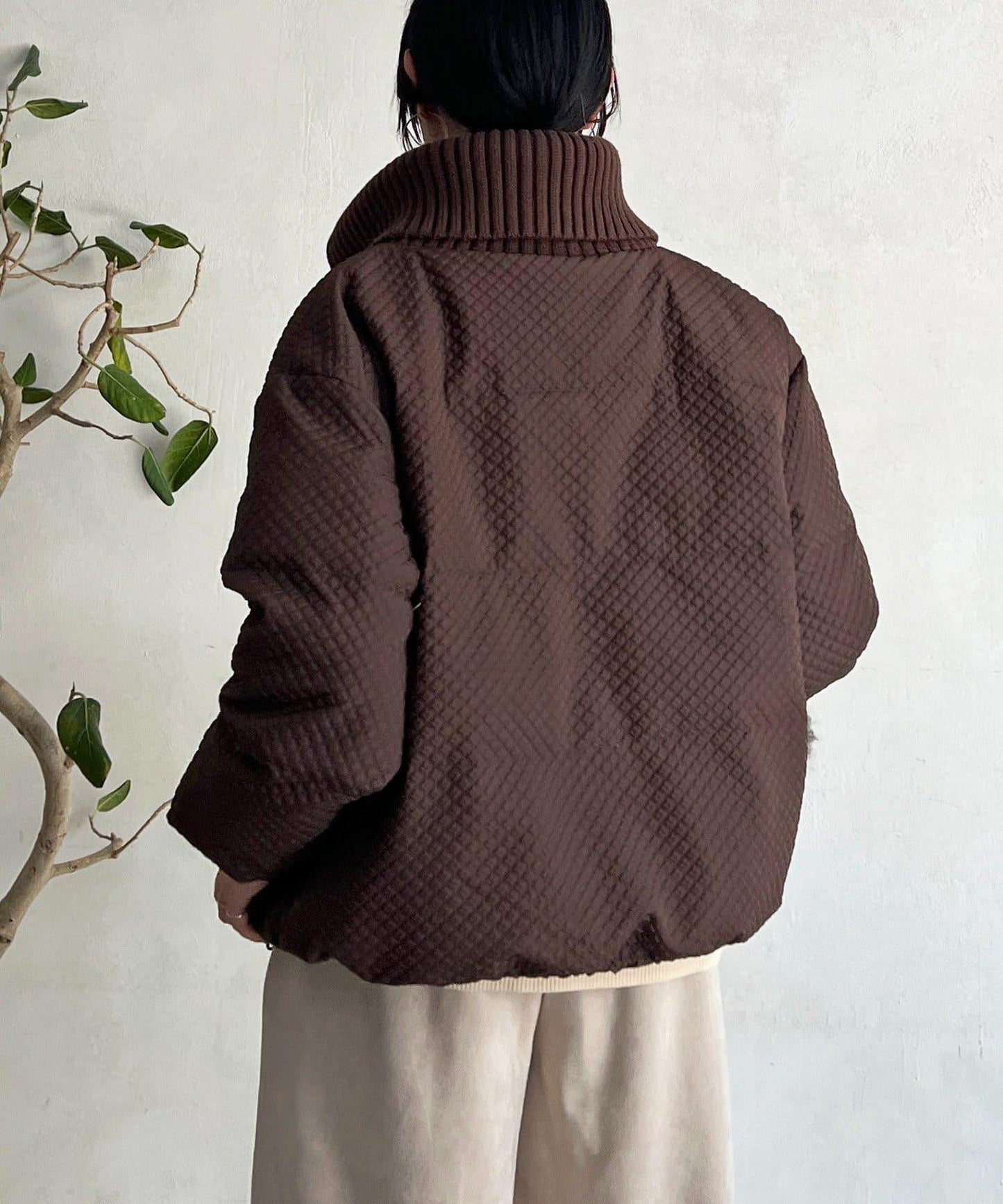 帶領壓花羽絨服