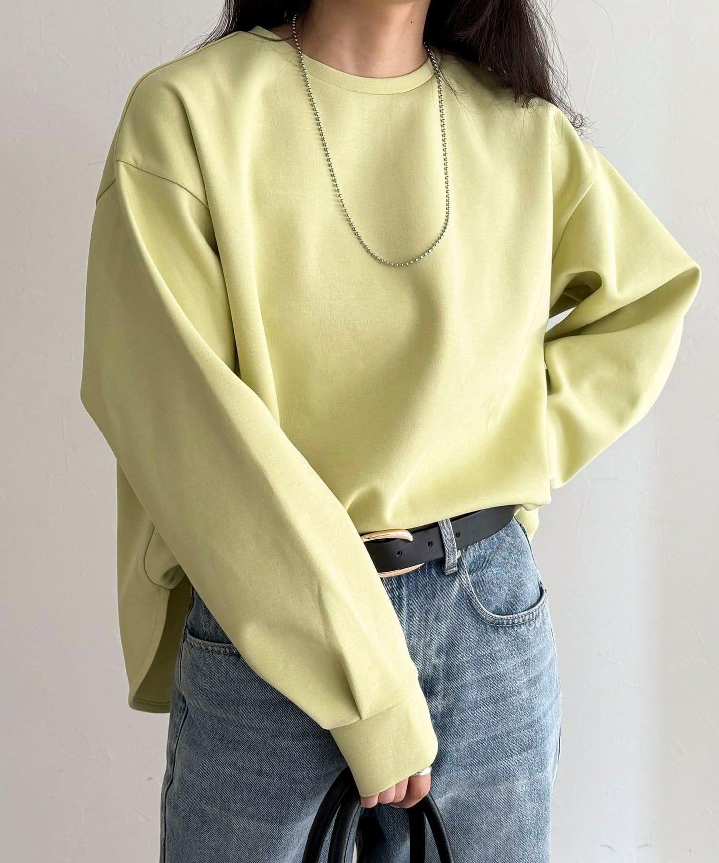 後開叉針織套頭衫