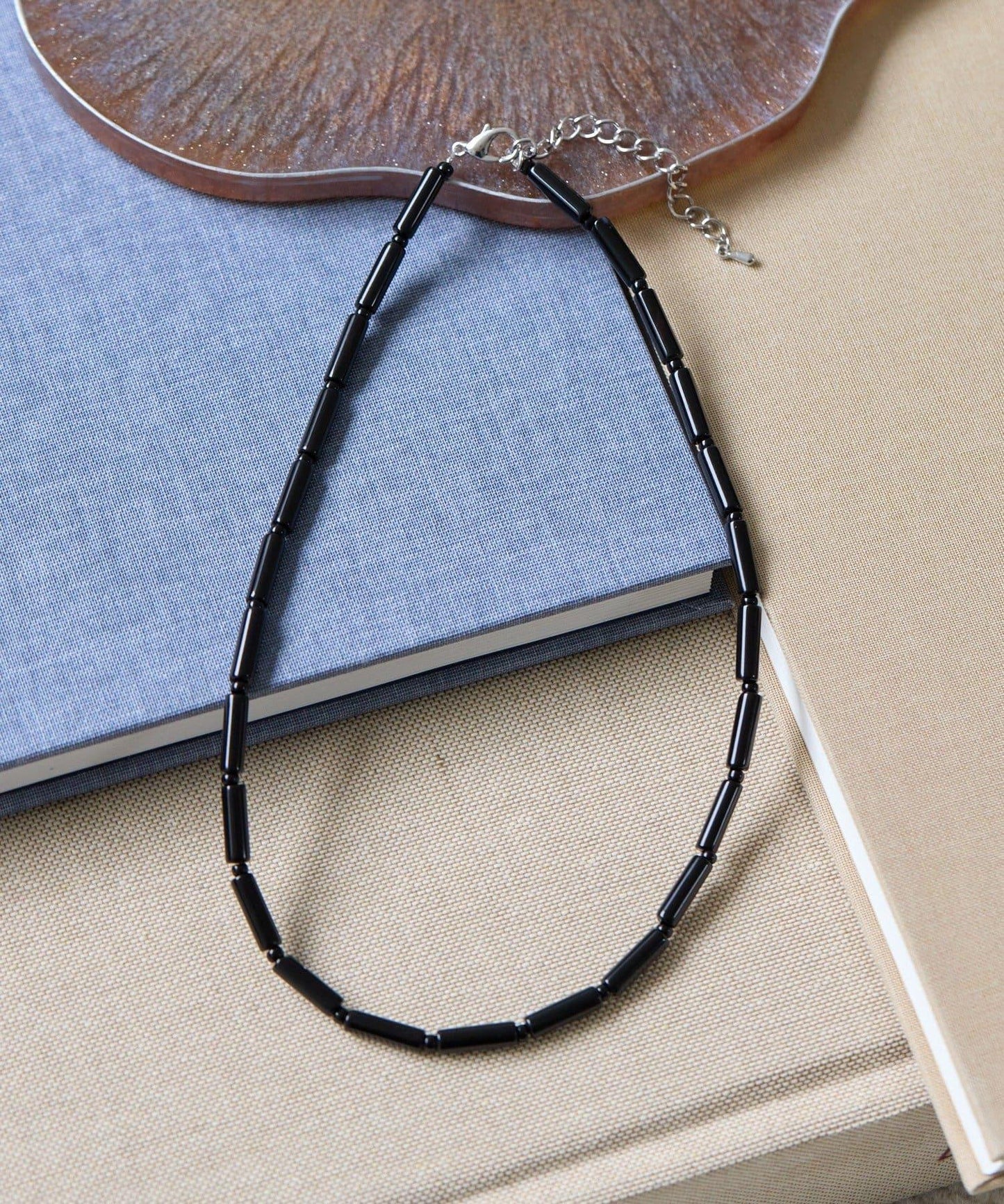 圓柱形石頭項鍊