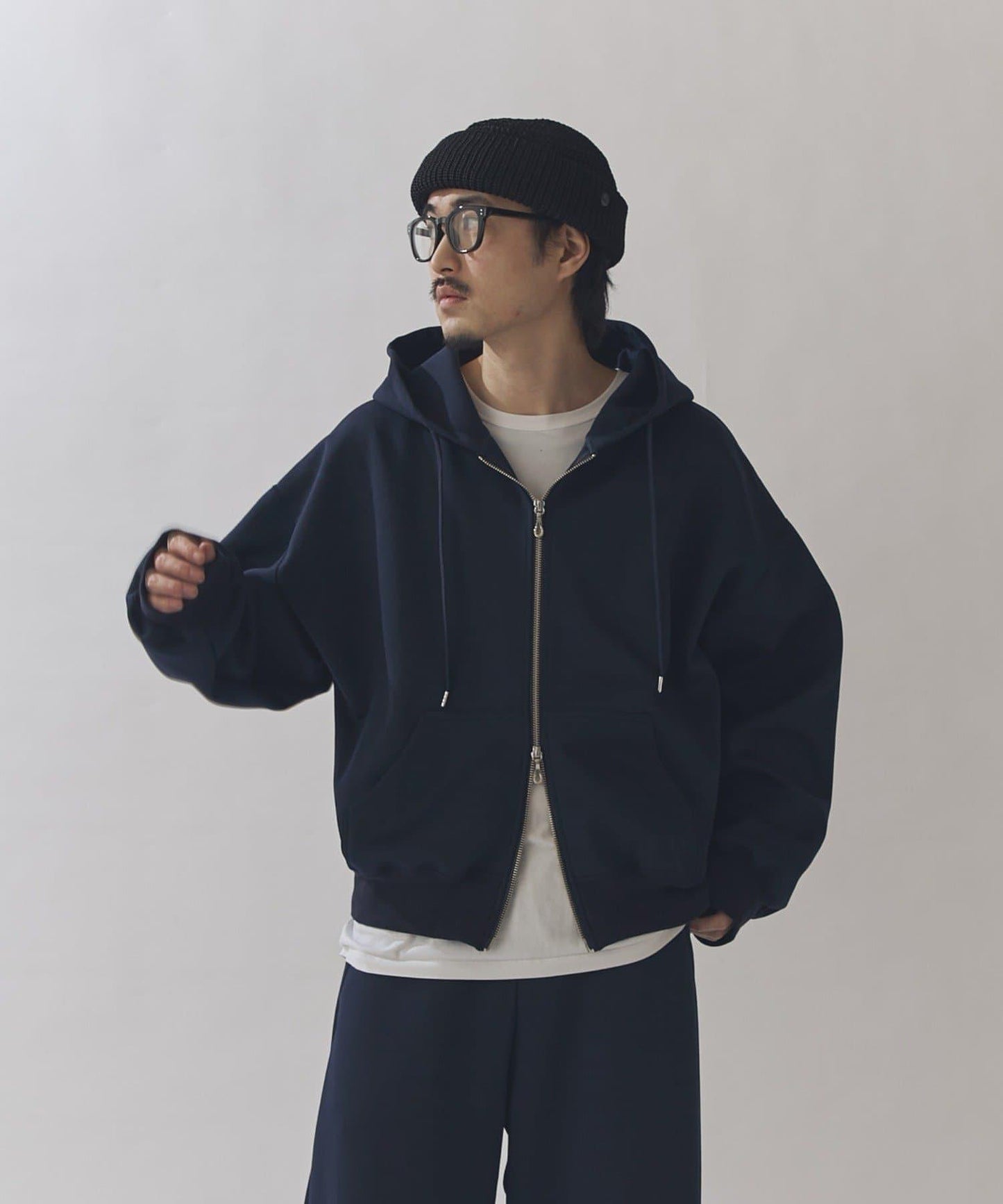 休閒連帽拉鍊外套