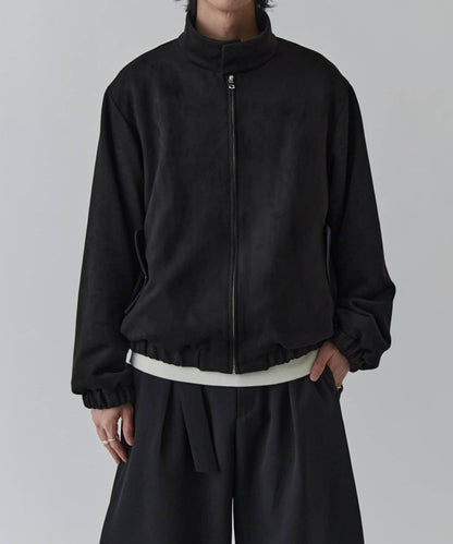 仿麂皮短款夾克